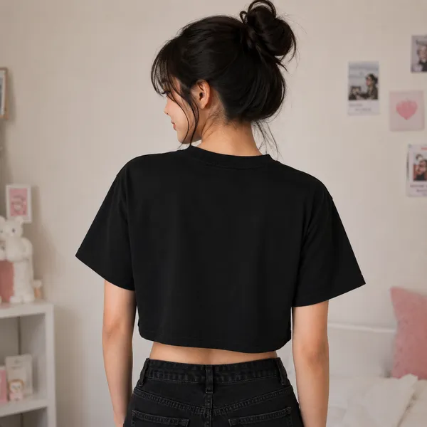 Black_Cotton_Lycra_Relaxed_Cartoon_Character_Graphic_Crop_Top_For_Women