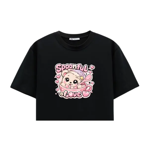 Black_Cotton_Lycra_"spoon_full_of_love"_Graphic_Crop_Top_For_Women