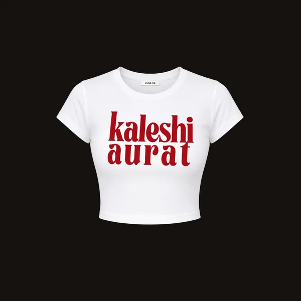 White_Cotton_Lycra_Kaleshi_Aurat_Print_Crop_Top_For_Women
