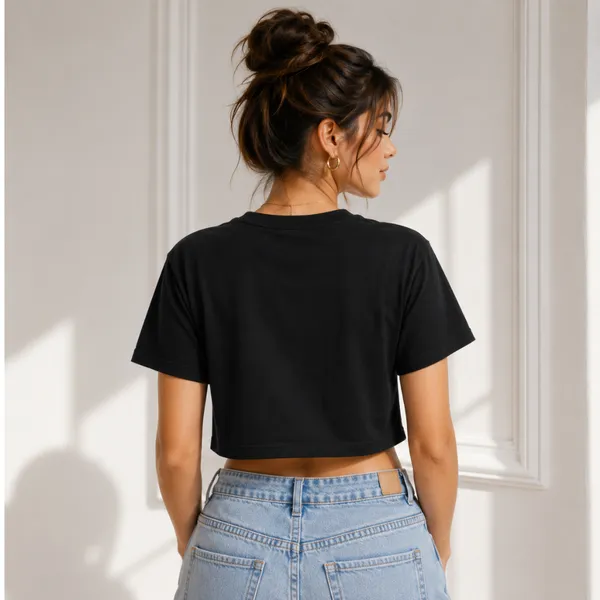 Black_Cotton_Lycra_Relaxed_cute_girl_Graphic_Crop_Top_For_Women