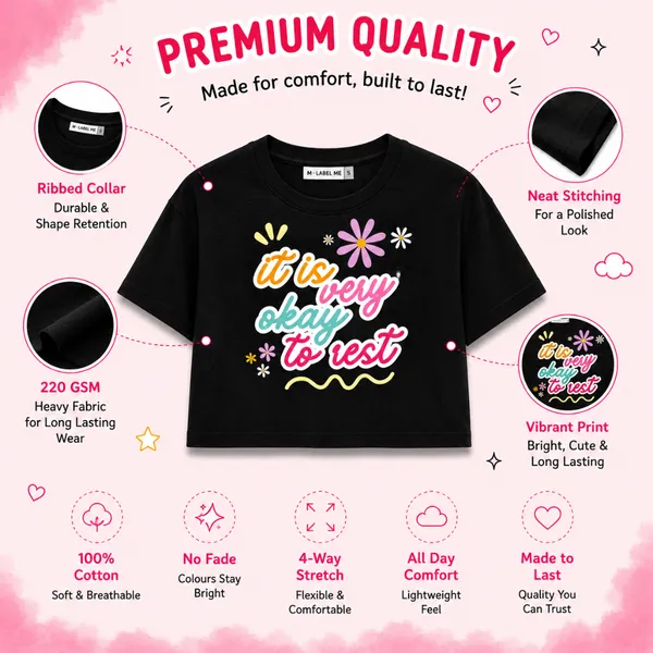 Black_Cotton_Lycra_Relaxed_Floral_Slogan_Graphic_Crop_Top_For_Women