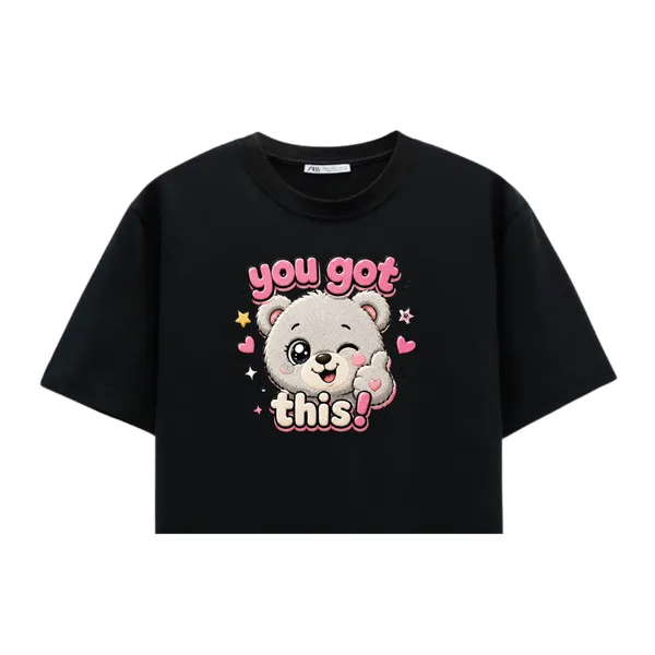 Black_Cotton_Lycra_Relaxed_Motivational_Bear_Print_Crop_Top_For_Women