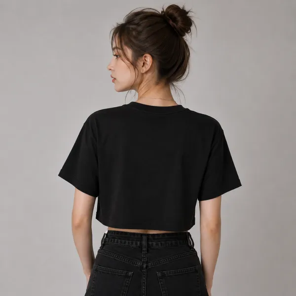 Black_Cotton_Lycra_Relaxed_Graphic_Print_Crop_Top_For_Women