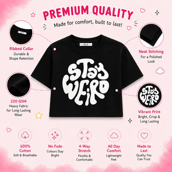 Aesthetic_Oversized_Crop_Tee_for_Girls_|_Stay_Weird_Statement_Top