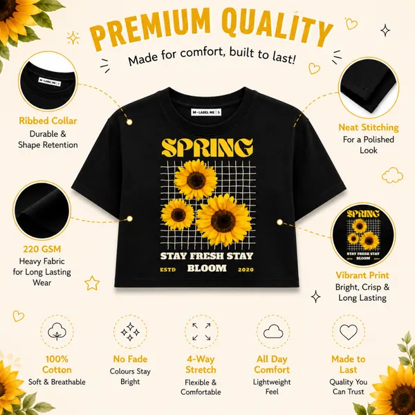 Women's_Sunflower_Graphic_Crop_Top_|_Spring_Bloom_Oversized_T-Shirt