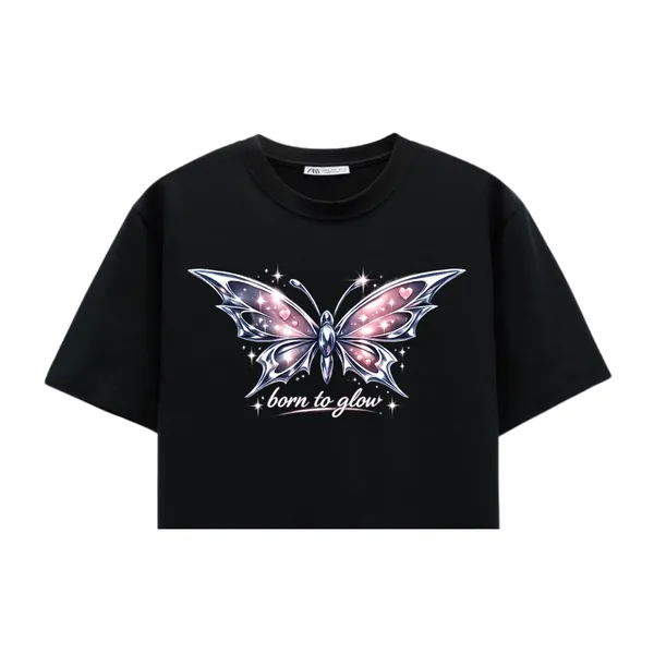 Born_To_Glow_Crop_Top_|_Cute_Butterfly_Graphic_Streetwear_Tee