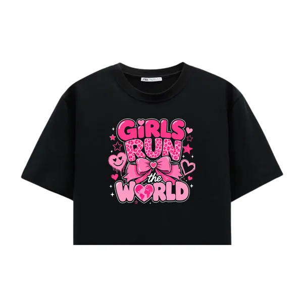 Black_Cotton_Lycra_Relaxed_Girls_Run_The_World_Queen_Crop_Top_For_Women