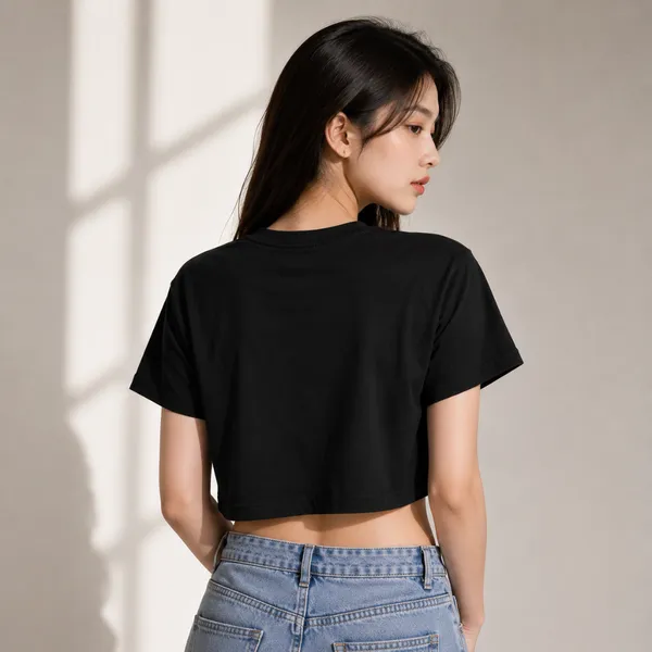 Black_Cotton_Lycra_Relaxed_Girls_Run_The_World_Queen_Crop_Top_For_Women