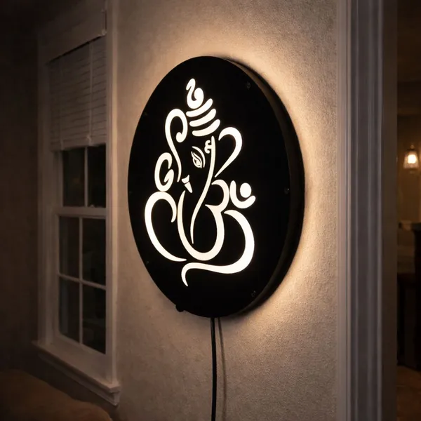 Ganpati_22_Mantras_LED_Wall_Light_,_decorative_spiritual_wall_lamp_(12_inch_X_12_inch,_Black)