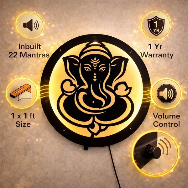 Crafties_Led_Ganesha_Wall_Light_|_decorative_spiritual_wall_lamp_(12_inch_X_12_inch,_Black)