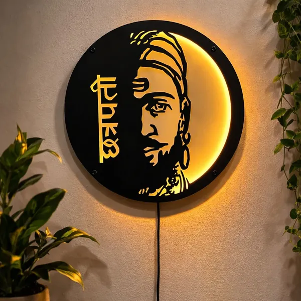 Chhatrapati_Shivaji_Maharaj_LED_Wall_Decor_Light_|_Modern_Acrylic_Wall_Hanging_(12_inch_X_12_inch,_Black)