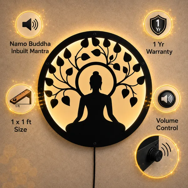 Gautam_Buddha_Mantra_with_LED_Wall_Hanging_(12_inch_X_12_inch,_Black)
