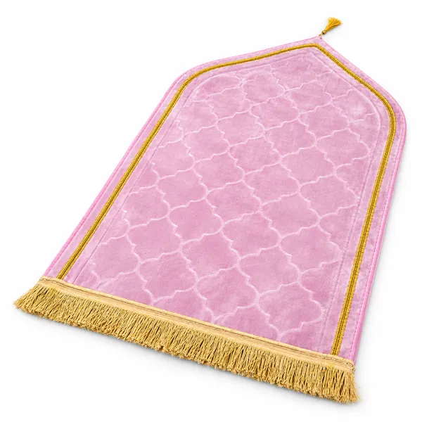 Pink_Velvet_Embossed_Islamic_Dome_Cut_Prayer_Mat