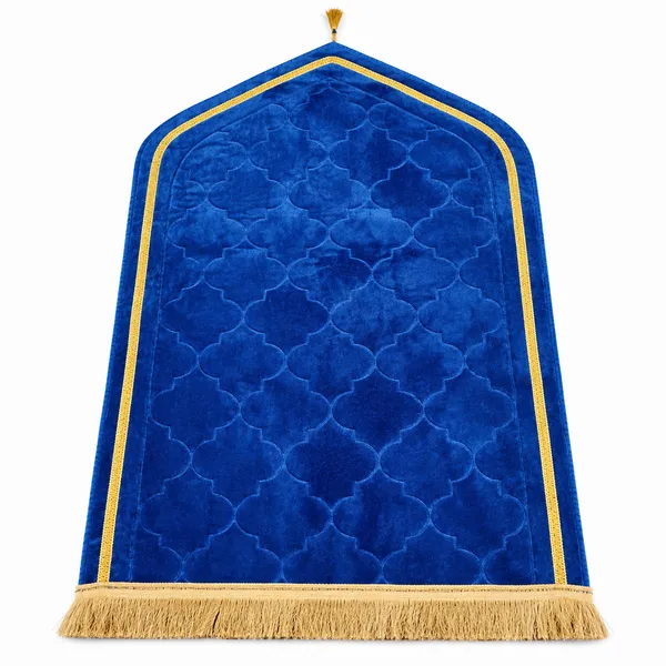Blue_Velvet_Embossed_Islamic_Dome_Cut_Prayer_Mat