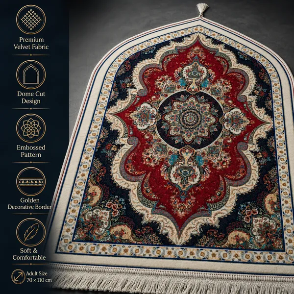 Dome_Cut_Printed_Velvet_Prayer_Mat