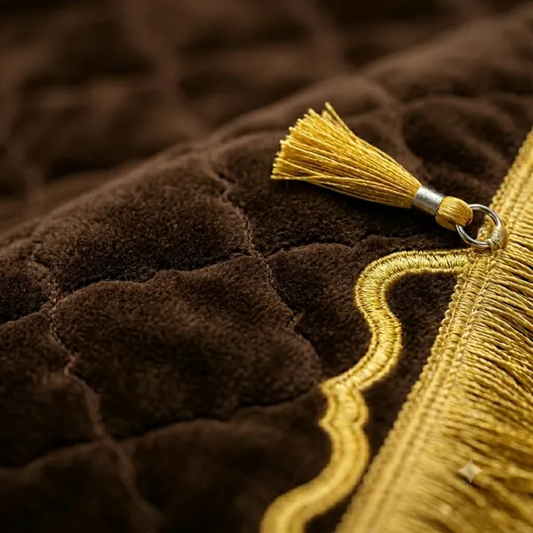 Chocolate_Brown_Velvet_Embossed_Islamic_Dome_Cut_Prayer_Mat