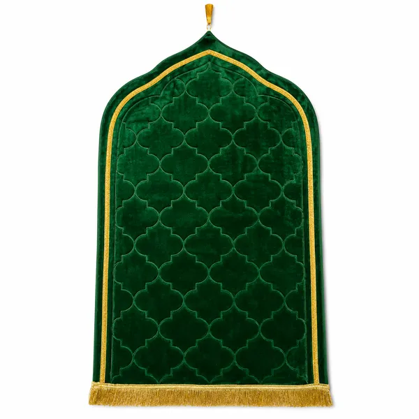 Emerald_Green_Velvet_Embossed_Islamic_Dome_Cut_Prayer_Mat