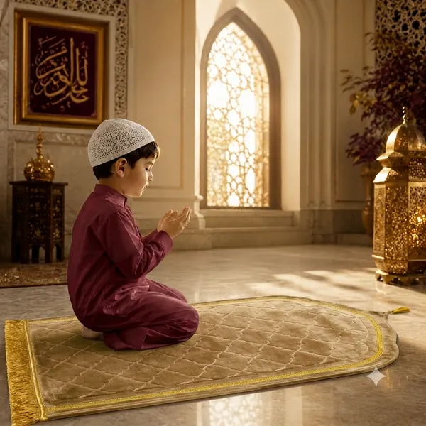 Sand_Beige_Velvet_Embossed_Islamic_Dome_Cut_Prayer_Mat