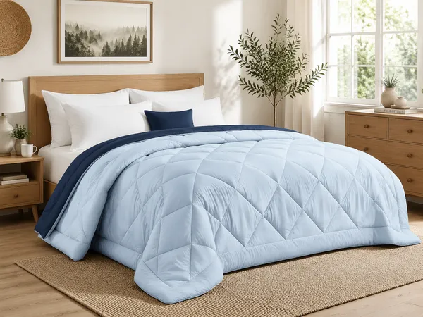 Sky_Blue_And_Navy_Blue_Glace_Cloth_Dual-Tone_Diamond_Quilted_Comforter