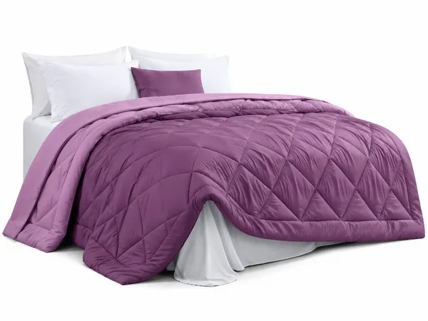 Purple_Glace_Cloth_Diamond_Quilted_Solid_Comforter