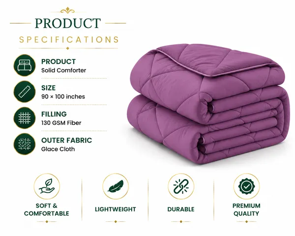 Purple_Glace_Cloth_Diamond_Quilted_Solid_Comforter