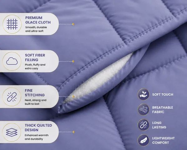 Lavender_And_Purple_Glace_Cloth_Diamond_Quilted_Solid_Comforter