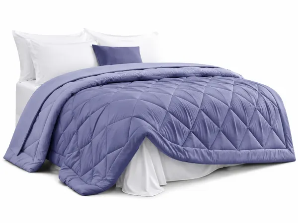 Lavender_And_Purple_Glace_Cloth_Diamond_Quilted_Solid_Comforter