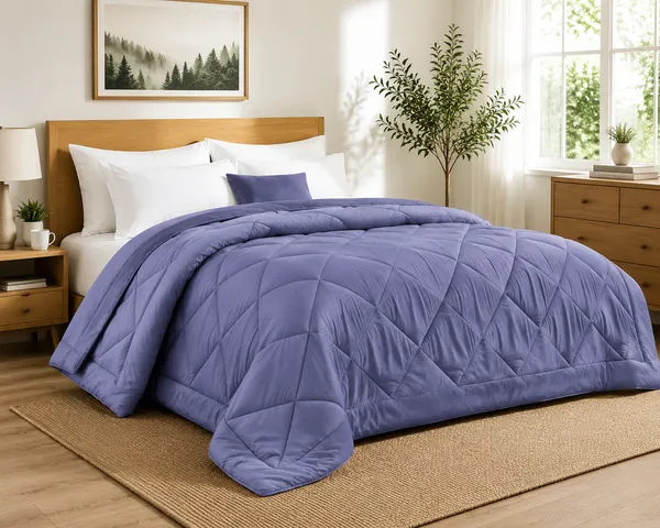 Lavender_And_Purple_Glace_Cloth_Diamond_Quilted_Solid_Comforter
