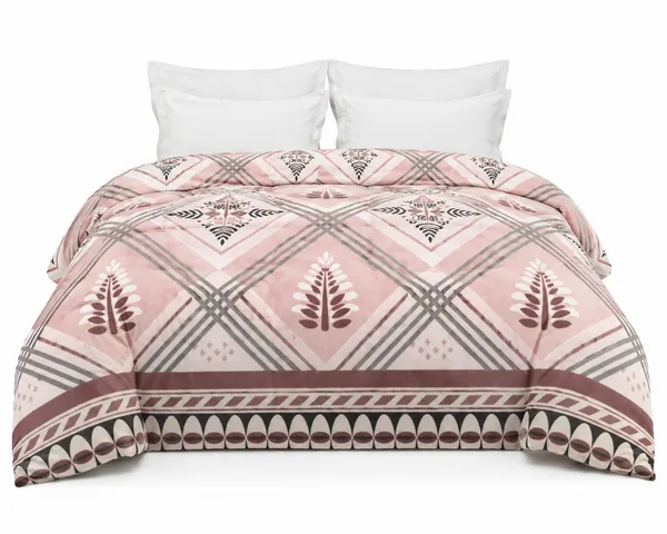 Multicolor_Glace_Cloth_Reversible_Geometric_Check_Printed_Comforter
