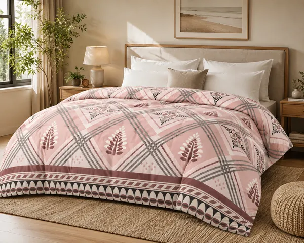 Multicolor_Glace_Cloth_Reversible_Geometric_Check_Printed_Comforter