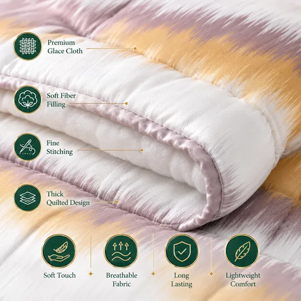 Multicolor_Glace_Cloth_Reversible_Abstract_Ikat_Stripe_Printed_Comforter