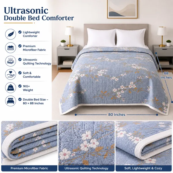 Dark_Navy_Microfiber_Ultrasonic_Floral_Double_Bed_Comforter