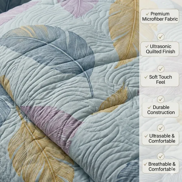 Sky_Blue_Microfiber_Leaf_Design_Ultrasonic_Heavy_Double_Bed_Comforter