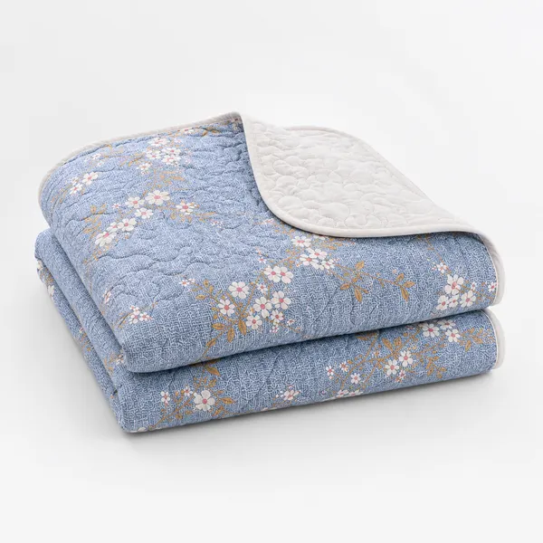 Dark_Navy_Blue_Microfiber_Floral_Dark_Ultrasonic_Single_Bed_Comforter