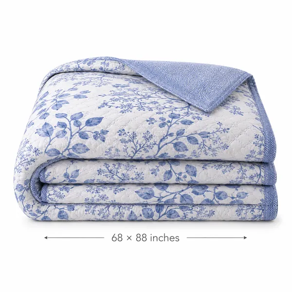 White_Microfiber_Floral_Ultrasonic_Single_Bed_Comforter