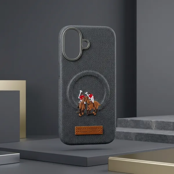 Santa_Barbara_Polo_Grey_Textured_Fabric_Magsafe_Iphone_Case