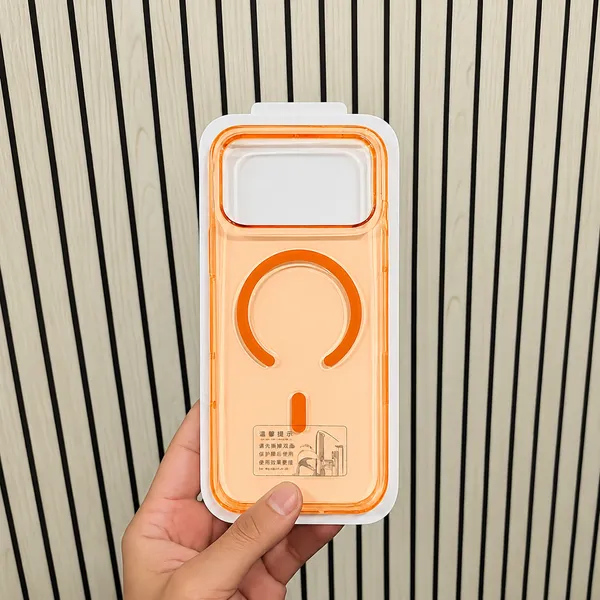 Orange_Transparent_Magsafe_Compatible_Iphone_Case