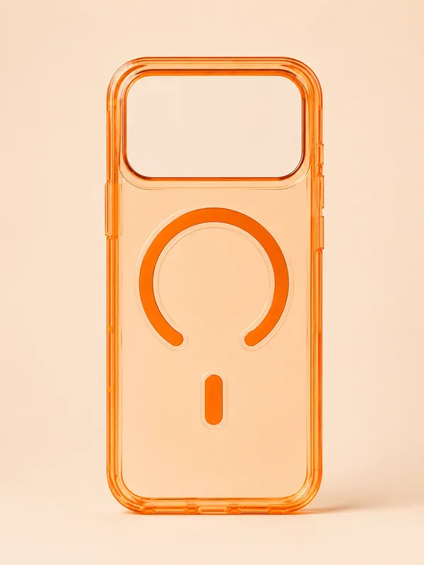 Orange_Transparent_Magsafe_Compatible_Iphone_Case