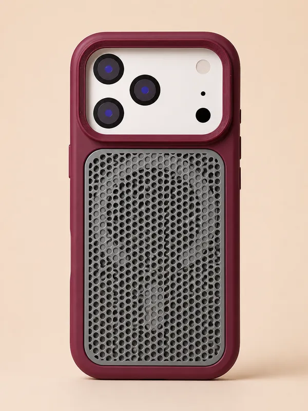 Maroon_&_Grey_Textured_Tpu_Iphone_Back_Cover