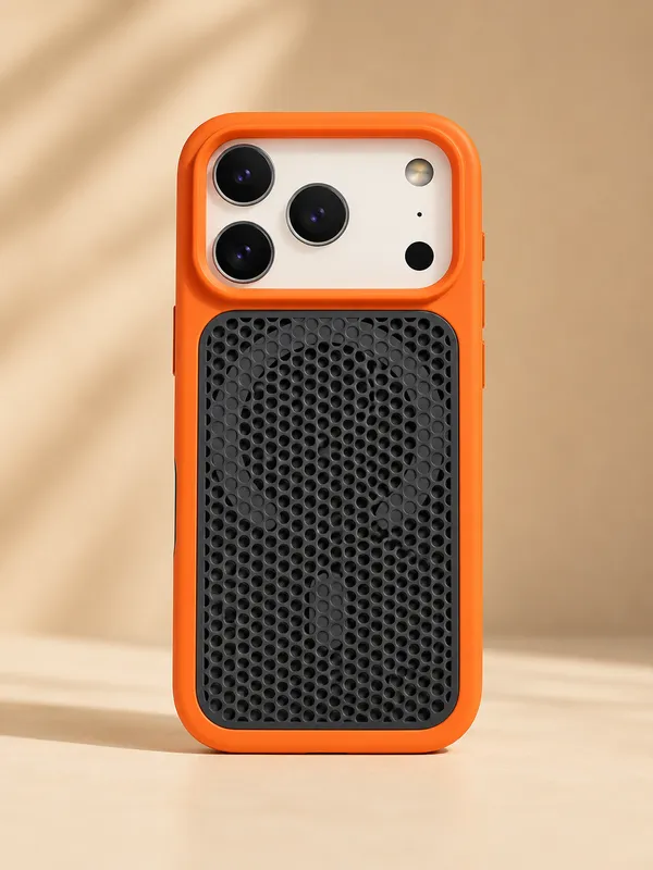 Orange_&_Black_Textured_Tpu_Iphone_Back_Cover