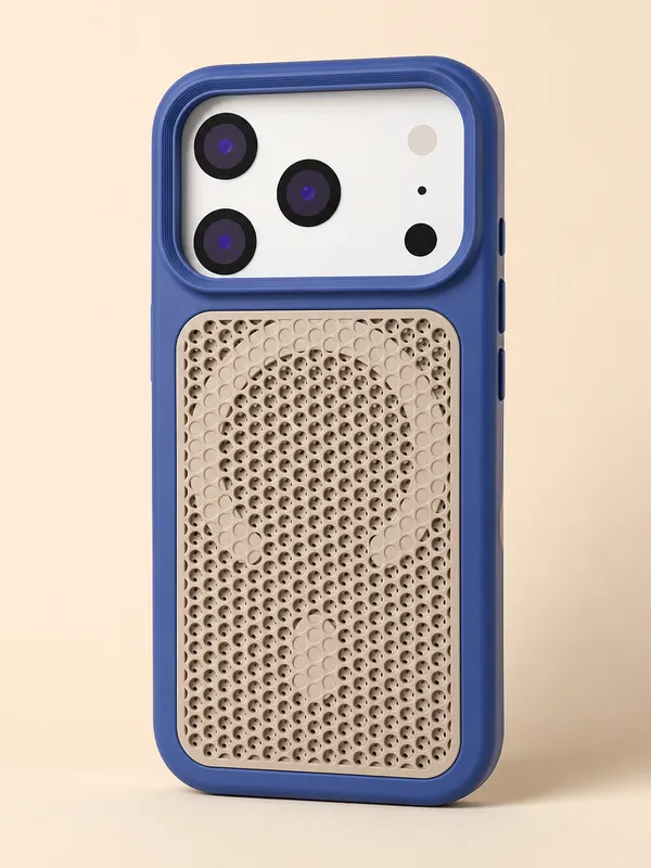 Beige_&_Blue_Textured_Tpu_Iphone_Back_Cover