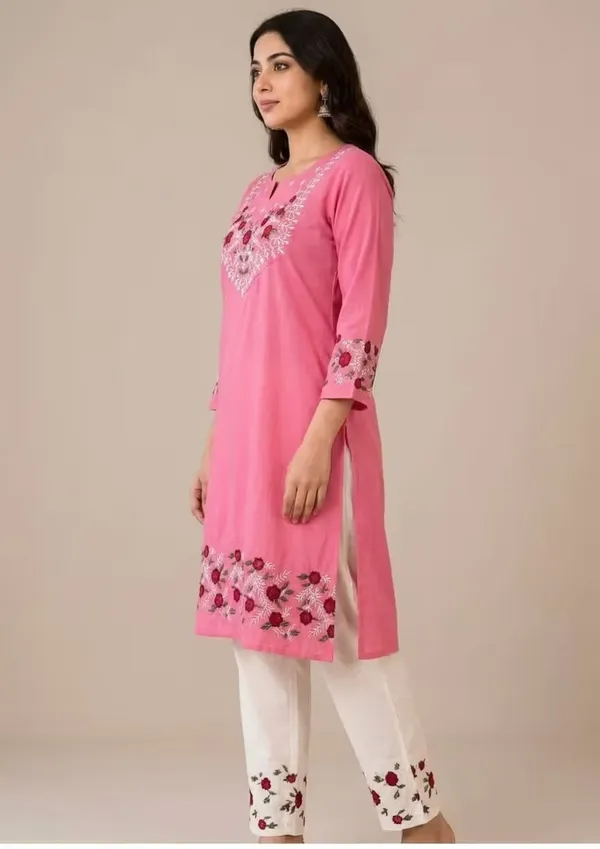 Pink_Floral_Embroidered_Pure_Cotton_Co-Ord_Set_For_Women