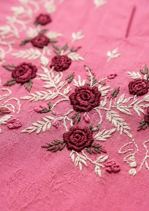 Pink_Floral_Embroidered_Pure_Cotton_Co-Ord_Set_For_Women