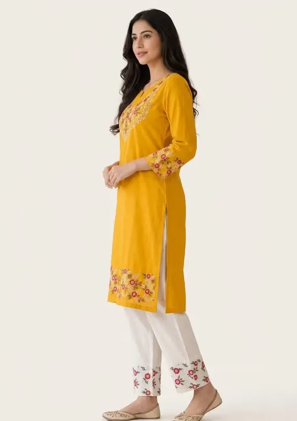 Mustard_Yellow_Embroidered_Pure_Cotton_Co-Ord_Set