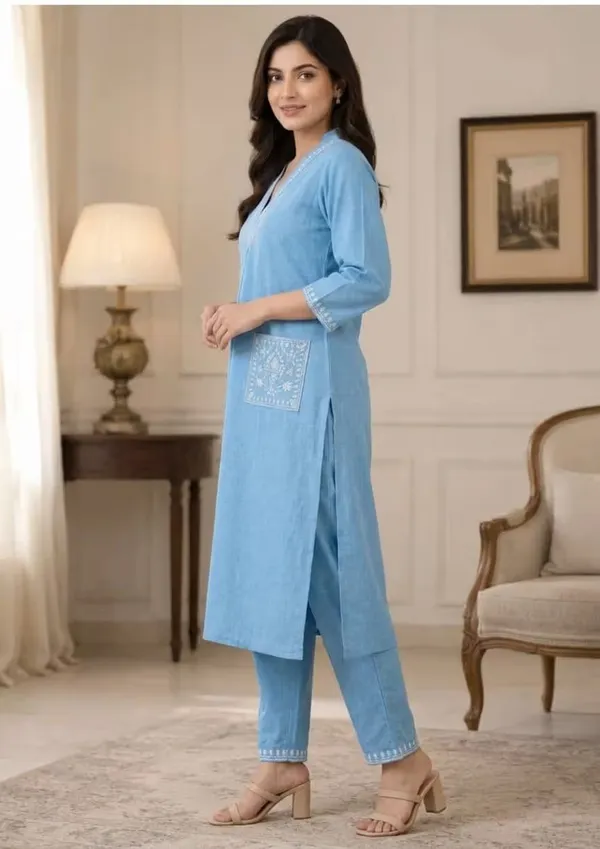Sky_Blue_Pure_Cotton_Embroidered_Co-Ord_Set_For_Women