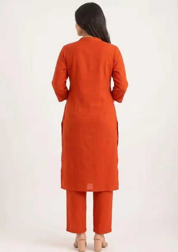 Burnt_Orange_Floral_Embroidered_Pure_Cotton_Co-Ord_Set