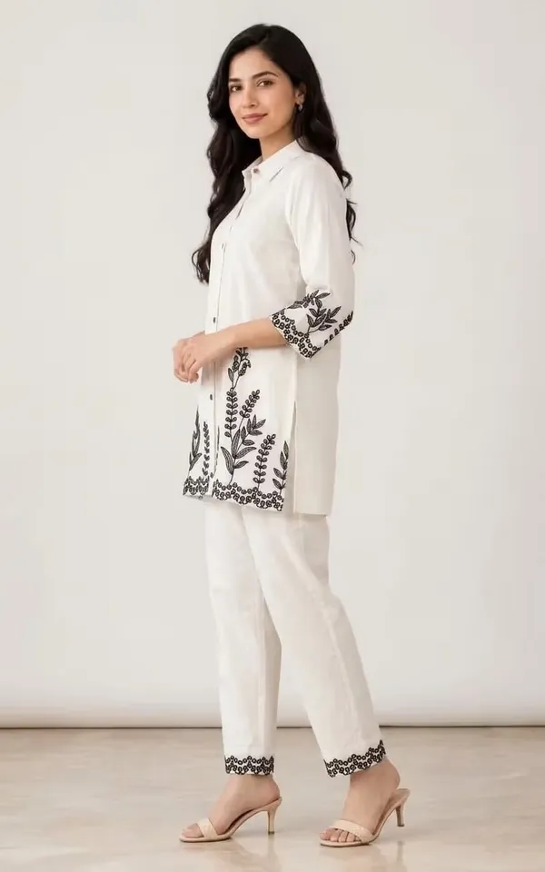 Off_White_Embroidered_Pure_Cotton_Co-Ord_Set_With_Pants