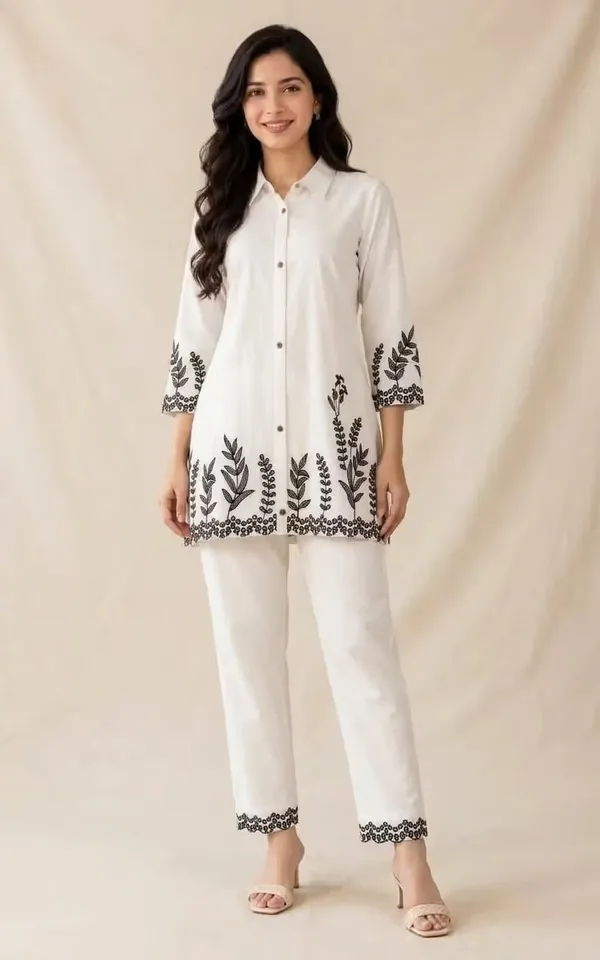 Off_White_Embroidered_Pure_Cotton_Co-Ord_Set_With_Pants