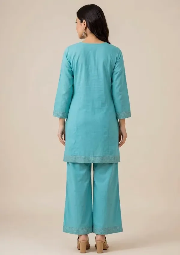 Sky_Blue_Pure_Cotton_Floral_Embroidered_Co-Ord_Set_For_Women