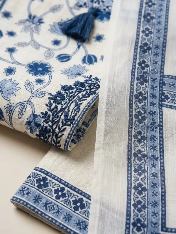 Off_White_And_Blue_Floral_Printed_Pure_Cotton_Kurta_Set_With_Dupatta